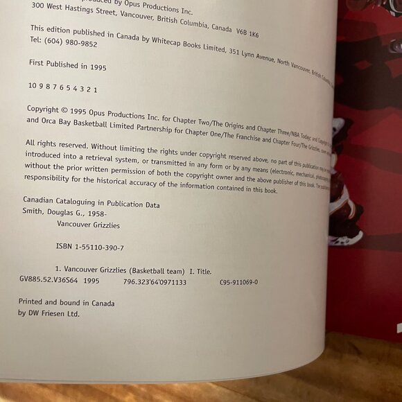 Vancouver Grizzlies Lot Official Book Doug Smith 1996 Vtg NBA Pencils Patch - Picture 5 of 6